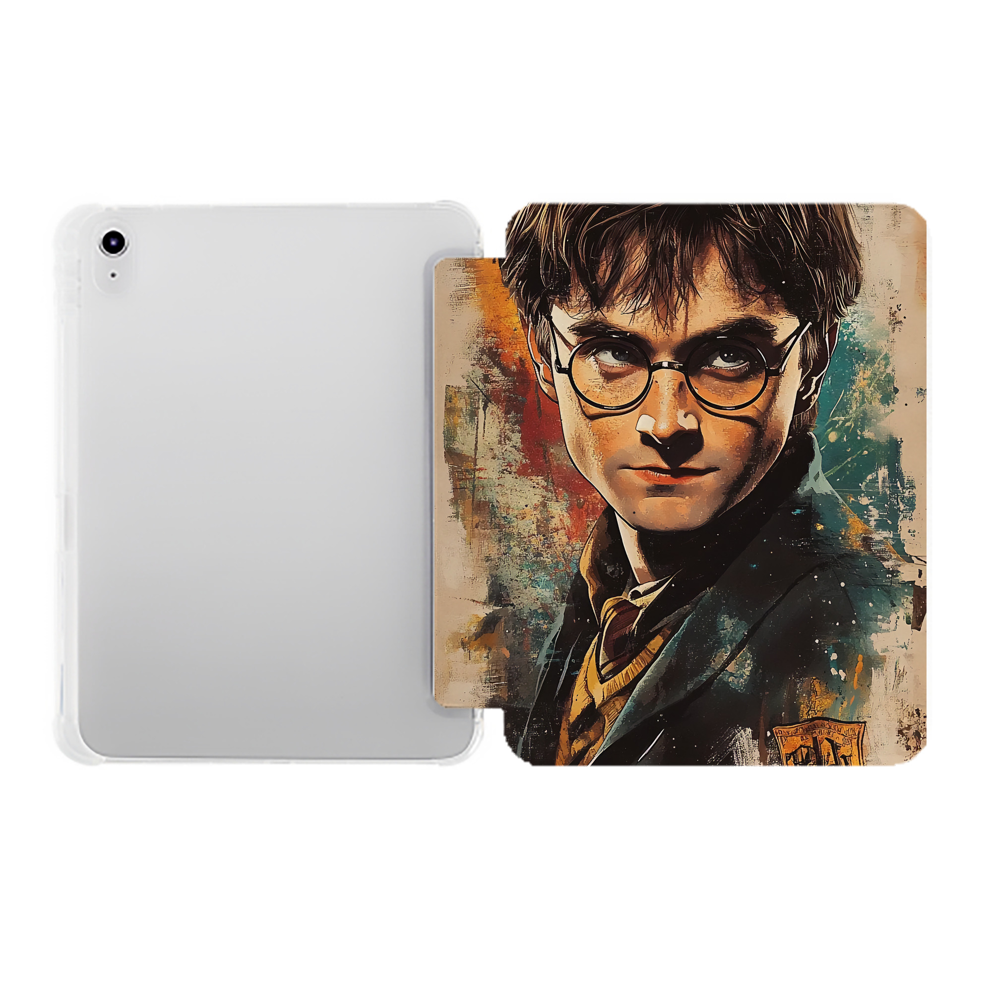 （画像用） Harry Potter ハリー・ポッターシリーズ IPad ケース ペン収納付き 三つ折りスタンド PUレザー×シリコン 対応機種9.5/10.5/10.9インチ